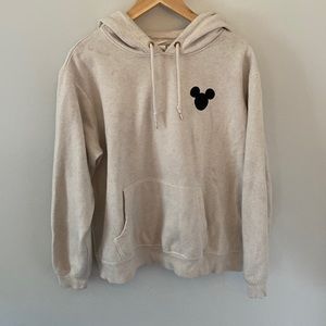 Cream colored Mickey Mouse sweatshirt